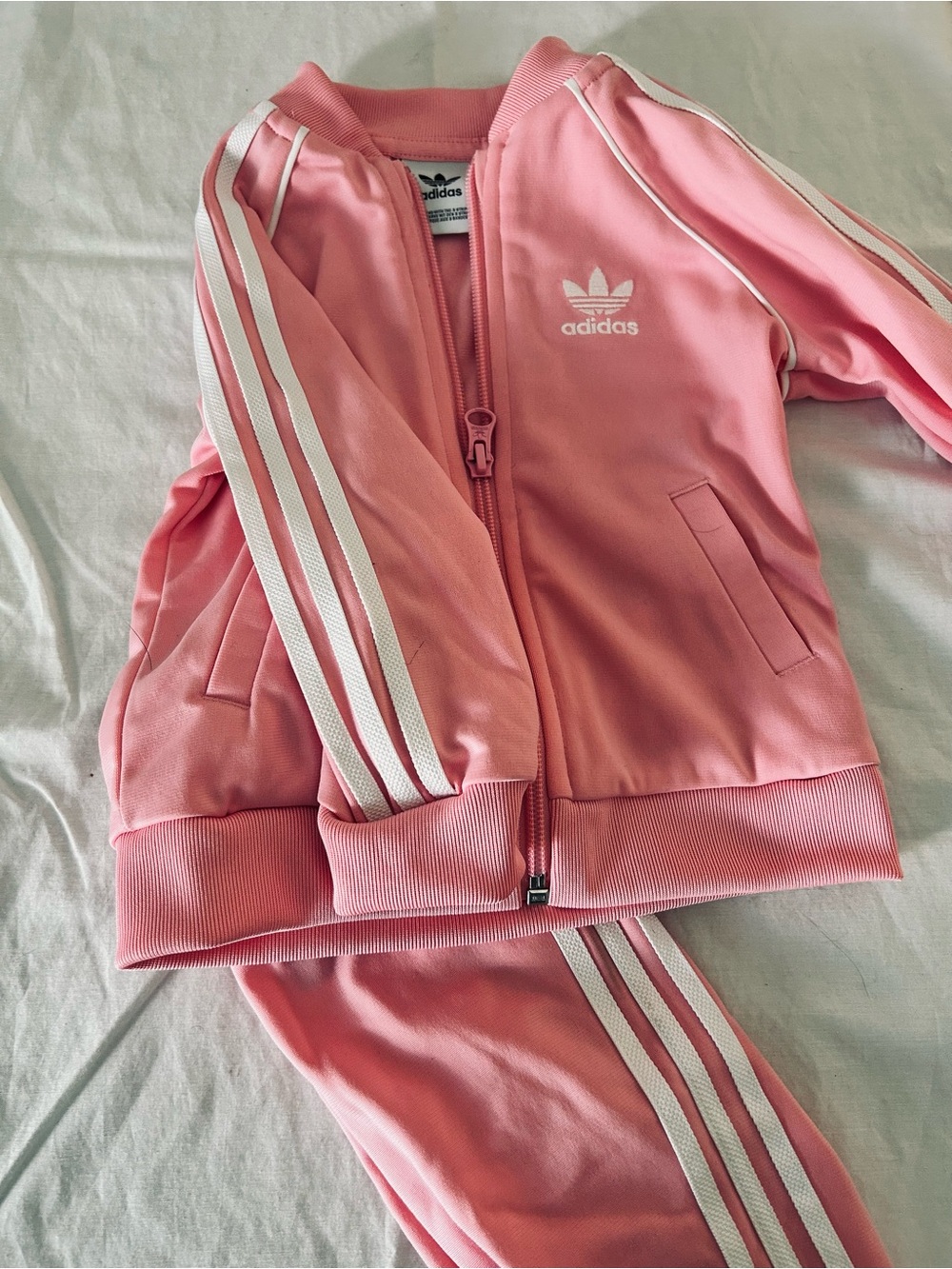 NWOT Baby Girl Adidas Adicolor SST Track Suit-Pink Bliss Size 12 Months